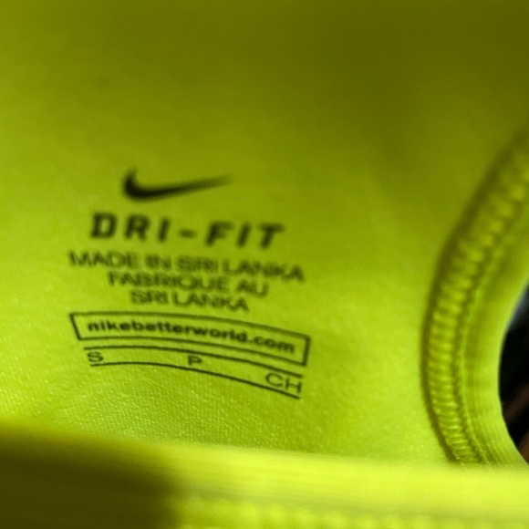 Neon Yellow Nike Sports Bra - Picture 2 of 3